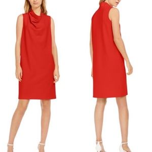 Anne Klein NWT red cowl neck dress size small